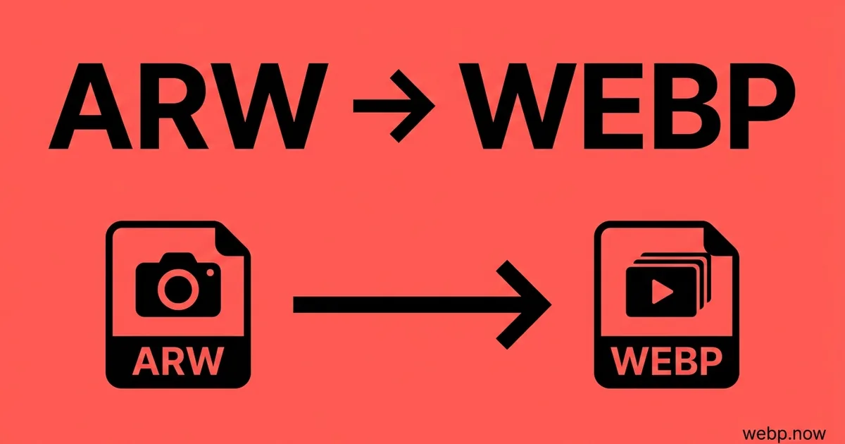 Convert ARW to WebP Online Free