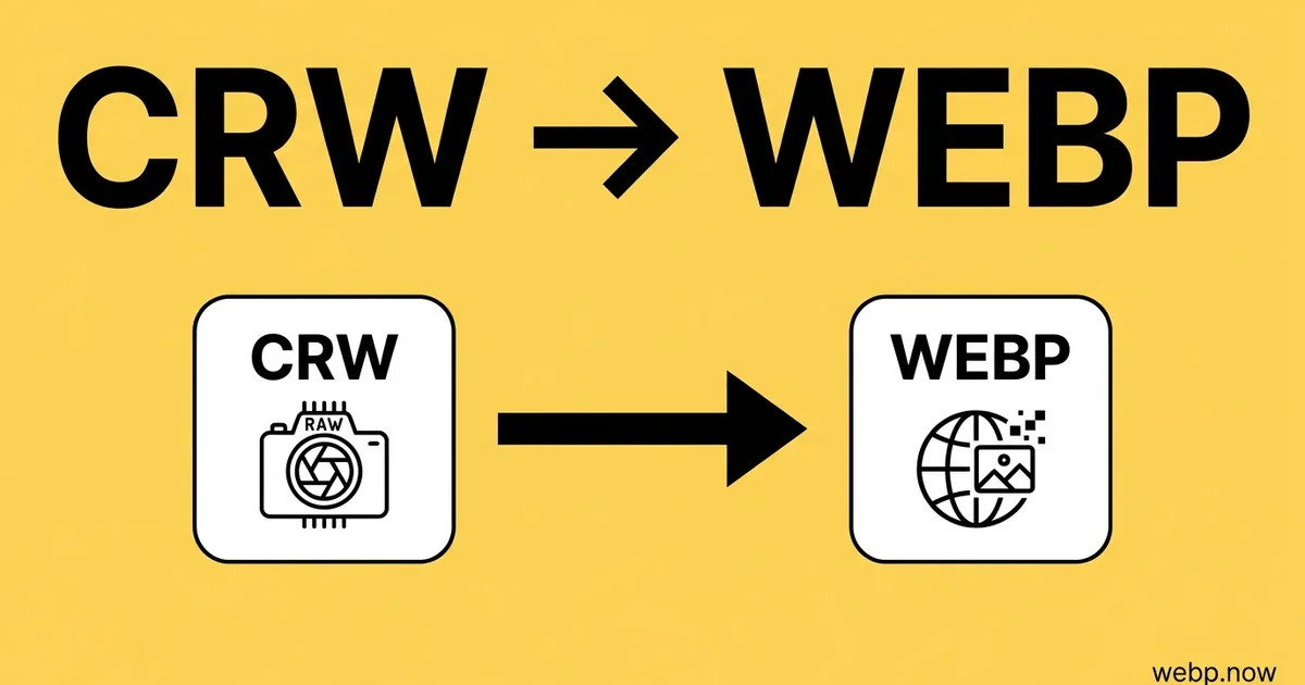 Convert CRW to WebP Online Free