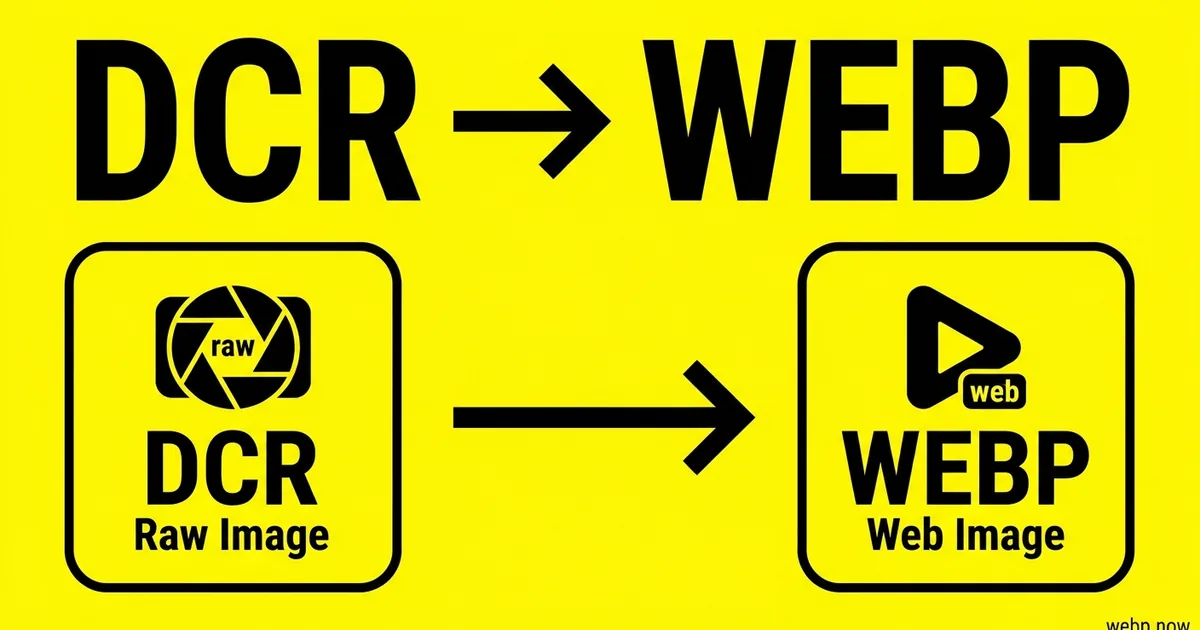 Convert DCR to WebP Online Free