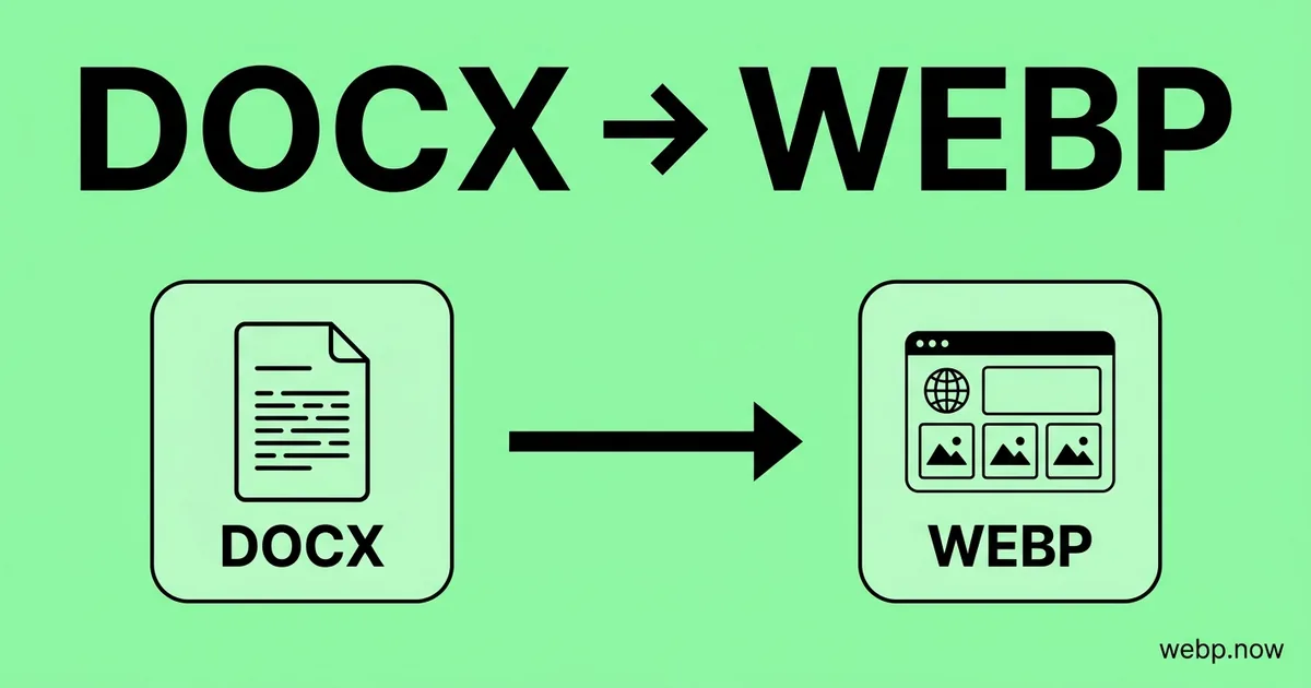 Convert DOCX to WebP Online Free