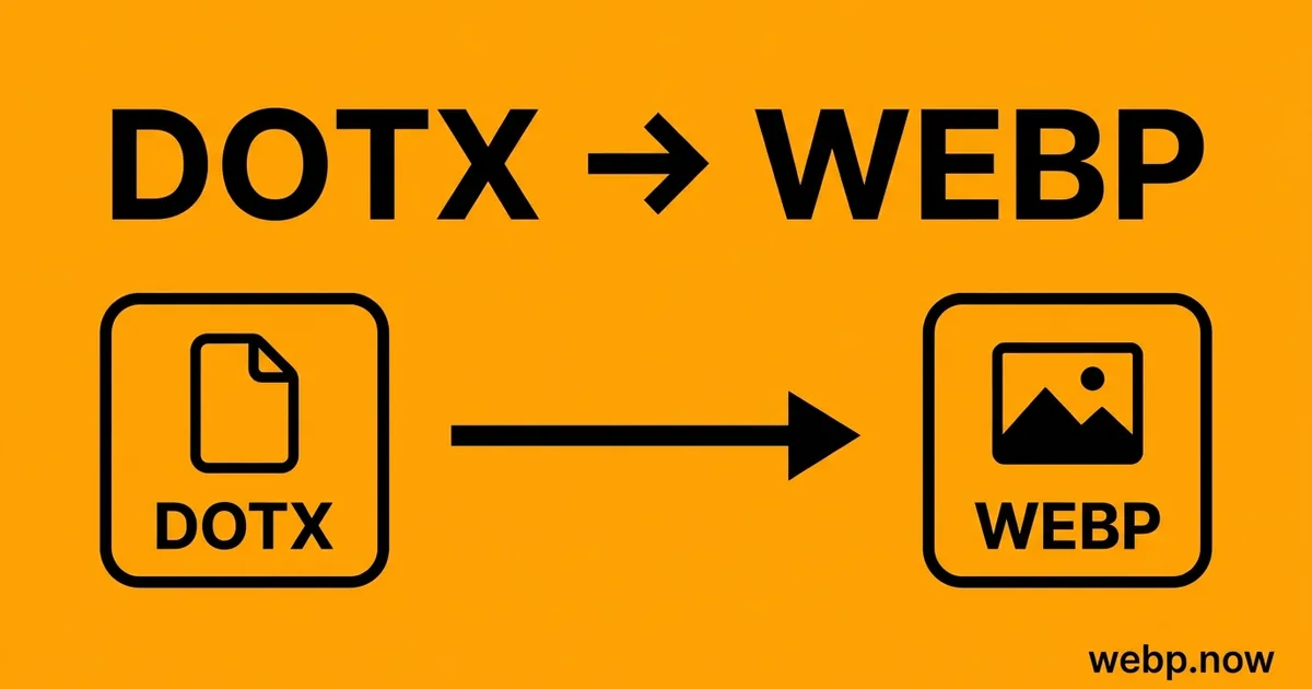 Convert DOTX to WebP Online Free