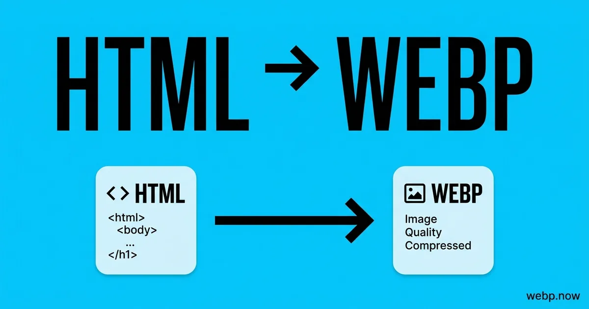 Convert HTML to WebP Online Free