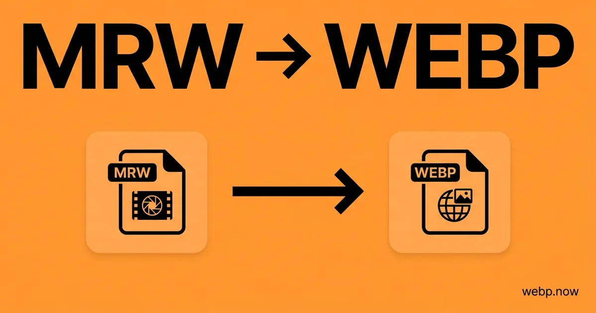 Convert MRW to WebP Online Free