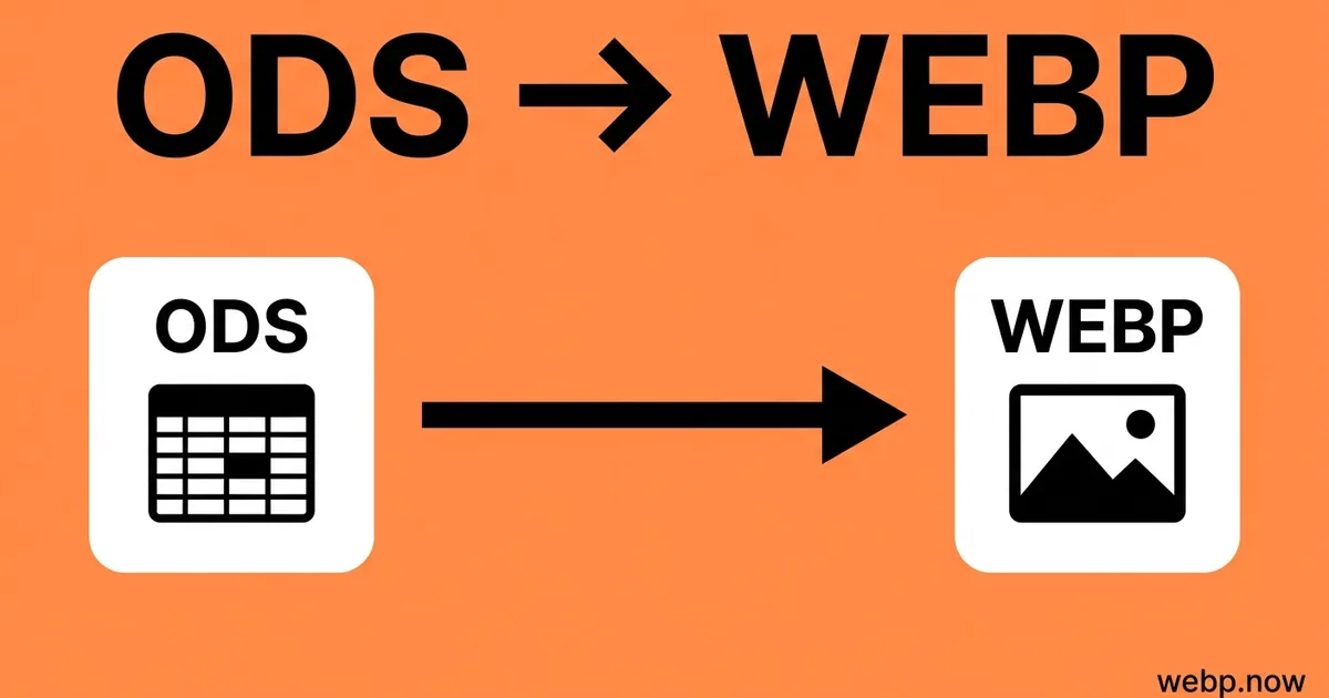 Convert ODS to WebP Online Free