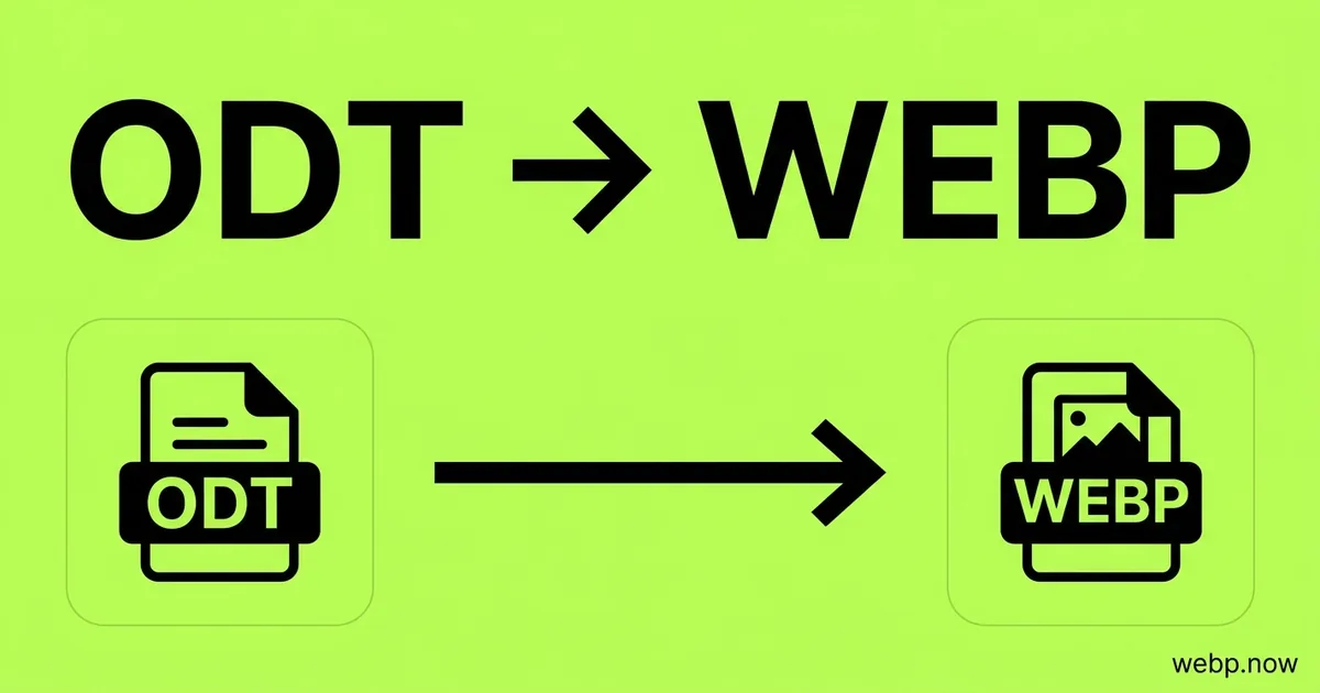 Convert ODT to WebP Online Free