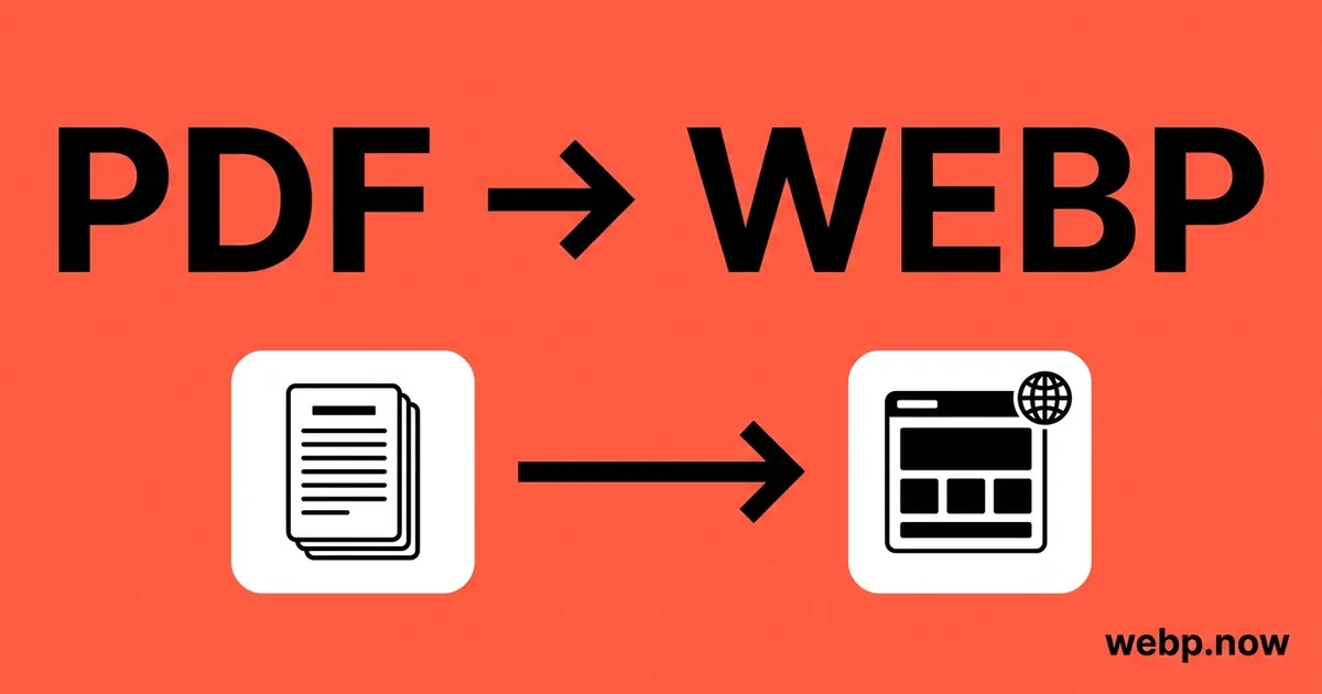 Convert PDF to WebP Online Free
