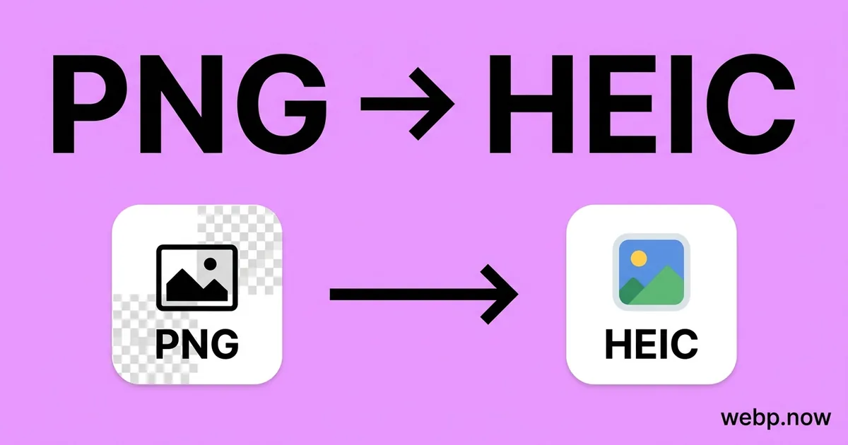 Convert PNG to HEIC Online Free