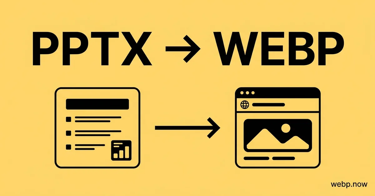 Convert PPTX to WebP Online Free