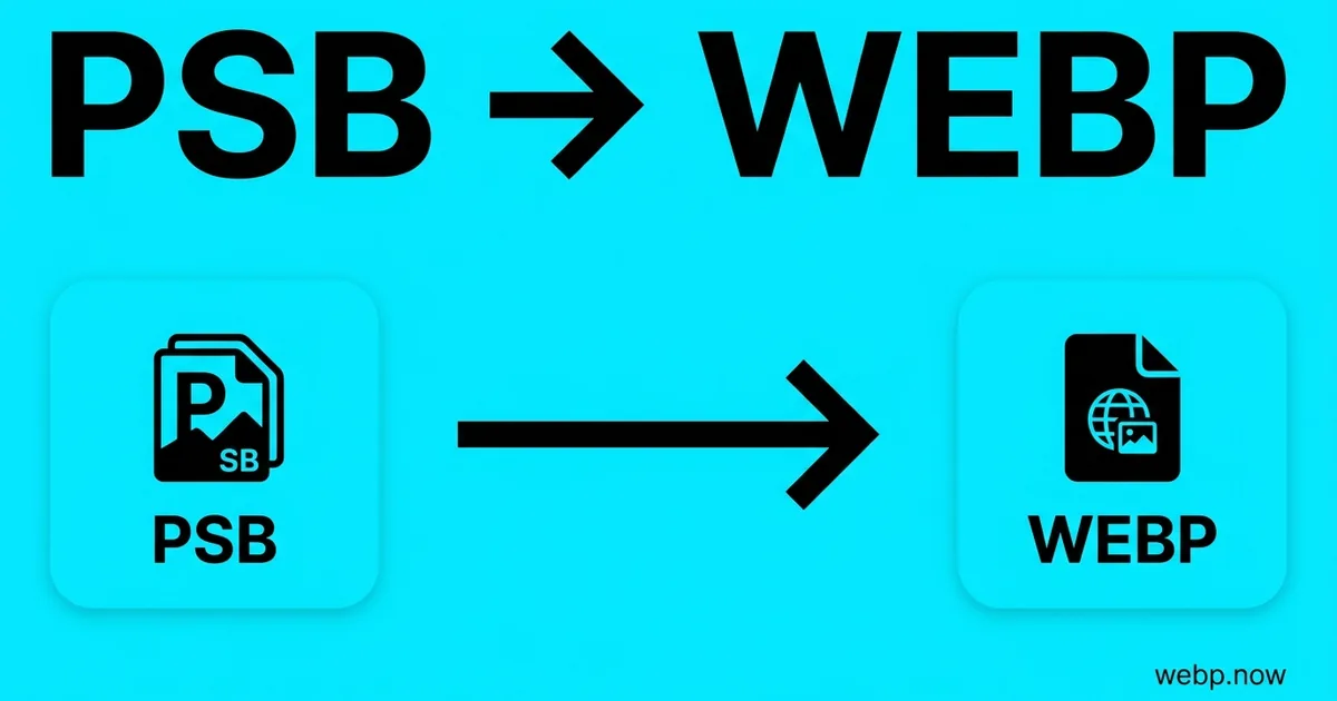 Convert PSB to WebP Online Free