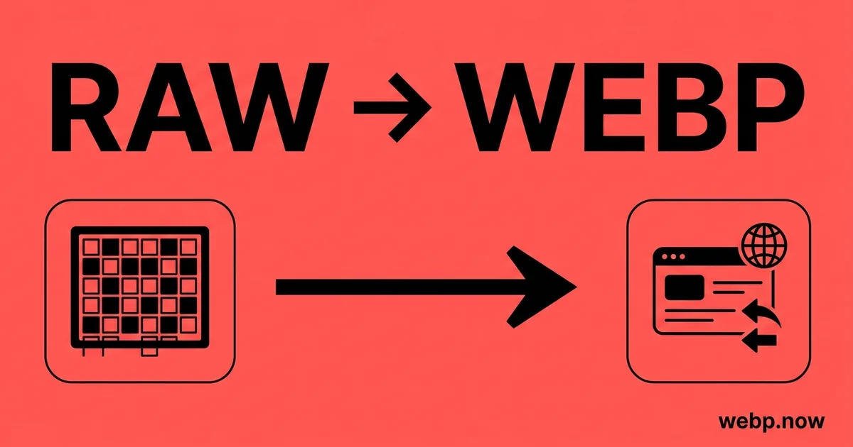 Convert RAW to WebP Online Free