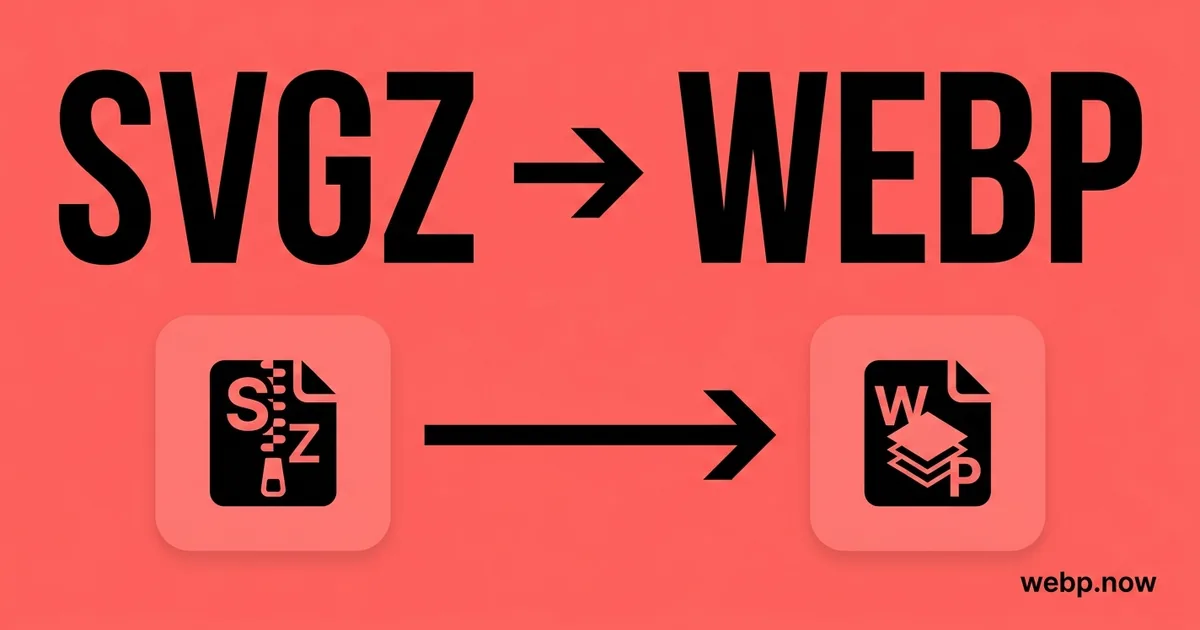 Convert SVGZ to WebP Online Free
