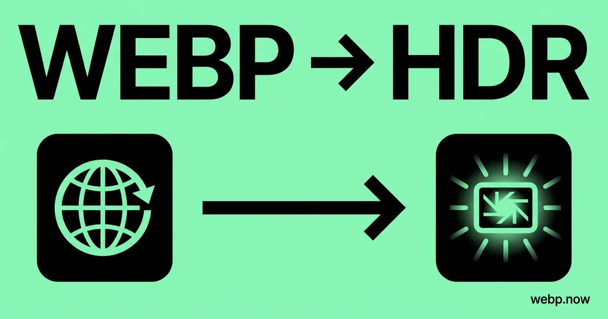 Convert WebP to HDR Online Free