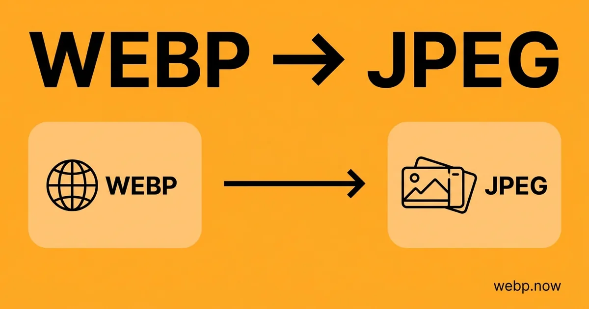 Convert WebP to JPEG Online Free