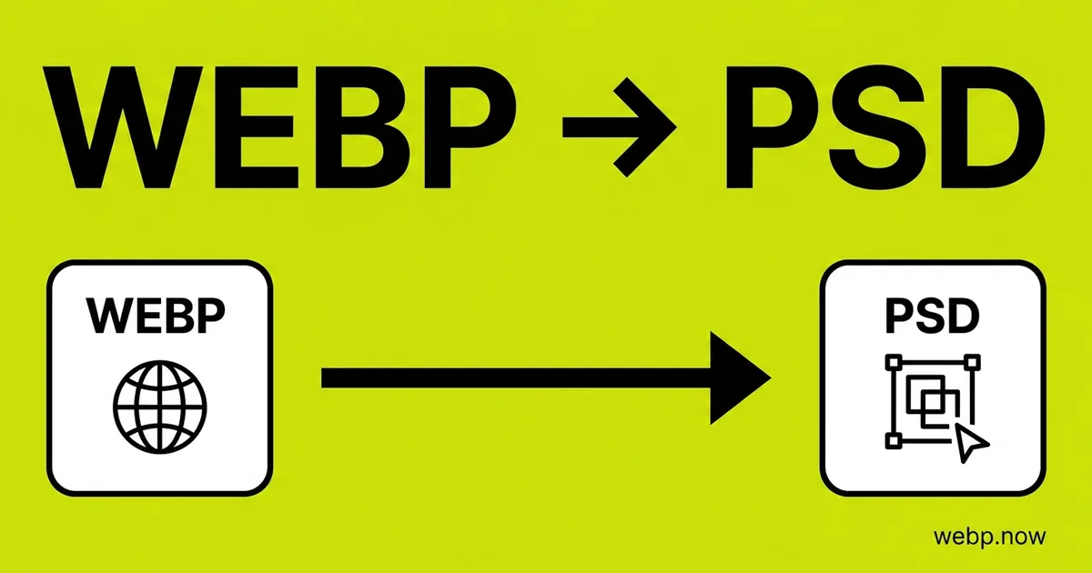 Convert WebP to PSD Online Free