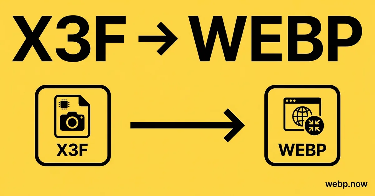 Convert X3F to WebP Online Free