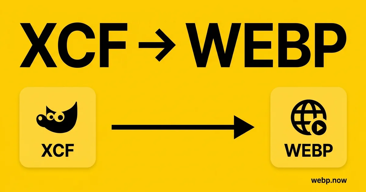Convert XCF to WebP Online Free